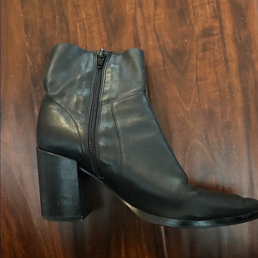 Tony Bianco Brazen Black Luxe Leather Ankle Bootie